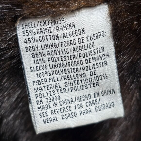 Marvin Richards Vintage Size Large Womens Denim Jacket With Faux Fur Lining - Picture 4 of 10